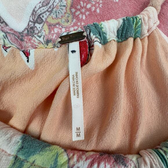 Free People Boho Hippie Tropical Mind's Eye Maxi Dress Women's Size Medium - Picture 7 of 9